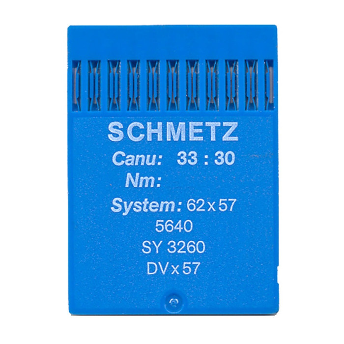Голки Schmetz 62X57 №90, 10 шт, для промислових швейних машин двохниткового ланцюгового стібка