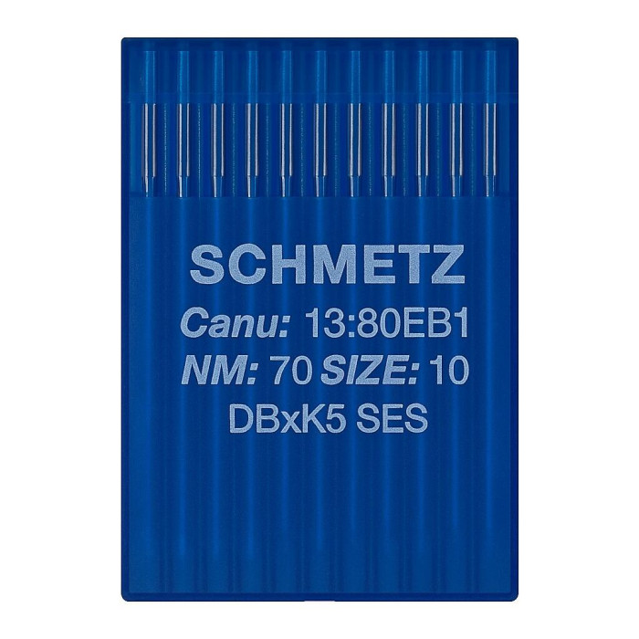 Голки Schmetz 62X57 SES №70, 10 шт, для промислових швейних машин двохниткового ланцюгового стібка