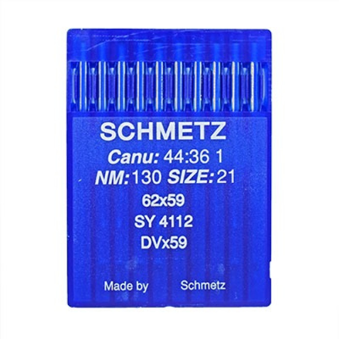 Голки Schmetz 62X59 №180, 10 шт, для промислових швейних машин двохниткового ланцюгового стібка