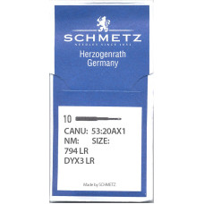 Голки Schmetz 794 LR 7X3 №160, 10 шт, для важких промислових швейних машин човникового стібка