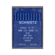 Голки Schmetz B-27 №100, 100 шт, оверлок для промислових швейних машин