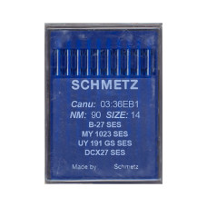 Голки Schmetz B-27 №90, 100 шт, оверлок для промислових швейних машин