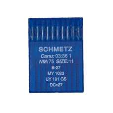 Голки Schmetz B-27 SPI №65, 100 шт, оверлок для промислових швейних машин