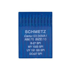 Голки Schmetz B-27 SPI №70, 100 шт, оверлок для промислових швейних машин