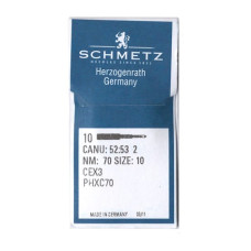 Голки Schmetz CEX3, PHXC70 №70, 100 шт, для вишивальних промислових швейних машин
