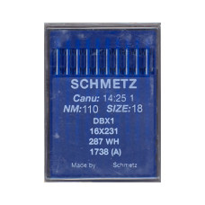 Голки Schmetz DBX1 1738 (A) №110, 10 шт, для прямострочних (універсальних) побутових швейних машин