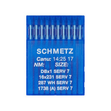 Голки Schmetz DBX1 SERV 7 №75, 10 шт, для прямострочних (універсальних) побутових швейних машин