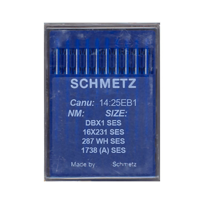 Голки Schmetz DBX1 SES №85, 10 шт, для прямострочних (універсальних) побутових швейних машин