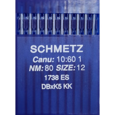 Голки Schmetz DBXK5 №80, 10 шт, для вишивальних промислових швейних машин
