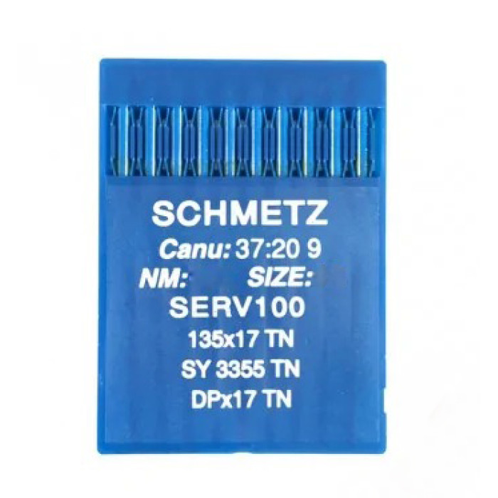 Голки Schmetz DPX17 TN №120, 10 шт, для прямострочних (універсальних) побутових швейних машин