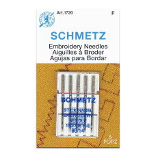 Голки Schmetz Embroidery 130/705 HE  №90, 5 шт, для вишивання, для побутових швейних машин, на картонній основі