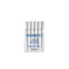Голки Schmetz Leder 130/705 H-LL №70, 5 шт, для шкіри, для побутових швейних машин, без картонної основи