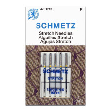 Голки Schmetz Stretch 130/705 H-S №90, 5 шт, для еластичних тканин, для побутових швейних машин, на картонній основі