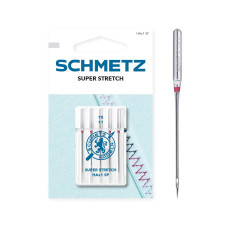 Голки Schmetz Super stretch HAx1 SP №90, 5 шт, для особливо еластичних тканин, для побутових швейних машин, на картонній основі