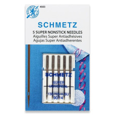 Голки Schmetz Super Universal 130/705 H-SU №90, 5 шт, суперуніверсальні з покриттям антиклей, для побутових швейних машин, на картонній основі