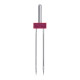 Голки Schmetz Twin stretch 130/705  H-S-ZWI №4/75, 1 шт, подвійні для еластичних тканин, для побутових швейних машин, на картонній основі
