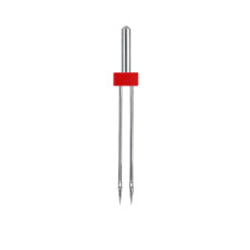 Голки Schmetz Twin Universal 130/705 H-ZWI №2/80, 1 шт, подвійні універсальні, для побутових швейних машин, на картонній основі