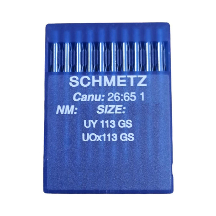 Голки Schmetz UY 113 GS UOx113 GS №80, 10 шт, для пласкошовних промислових машин