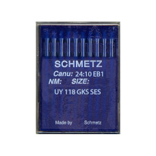 Голки Schmetz UY 118 GKS SES №65, 10 шт, для плоскошовних промислових машин типу Flat lock