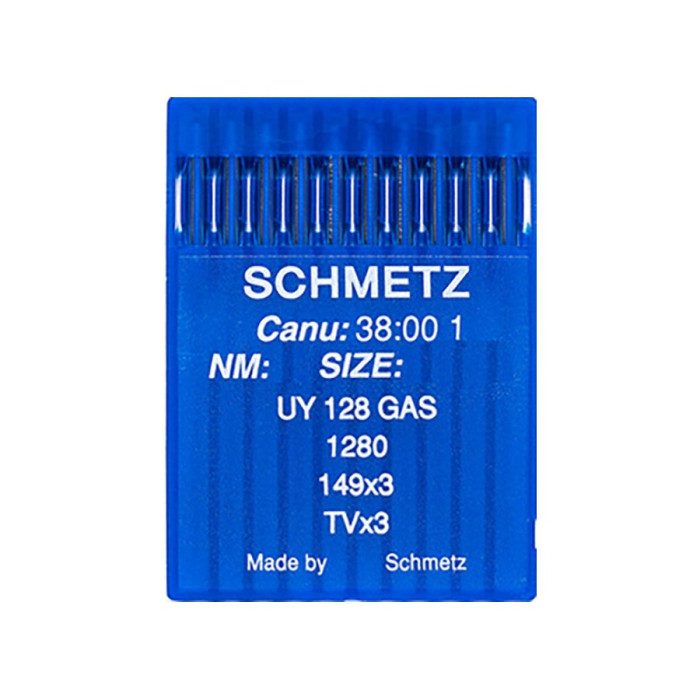 Голки Schmetz UY 128 GAS №140, 10 шт, для пласкошовних промислових швейних машин