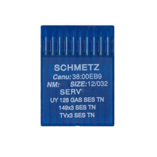 Голки Schmetz UY 128 GAS SES №75, 10 шт, для пласкошовних промислових швейних машин