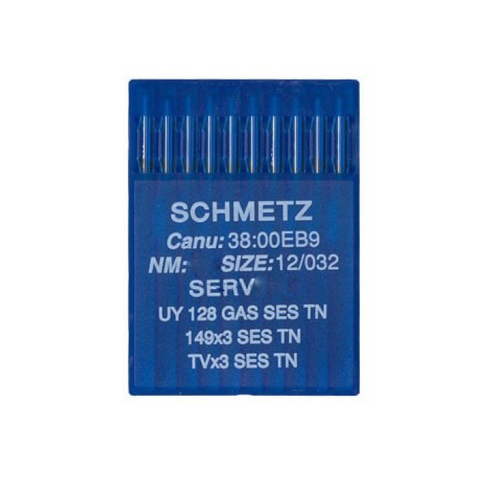 Голки Schmetz UY 128 GAS SES TN №75, 10 шт, для пласкошовних промислових швейних машин