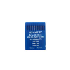 Голки Schmetz UY 128 GAS SPI №80, 10 шт, для пласкошовних промислових швейних машин