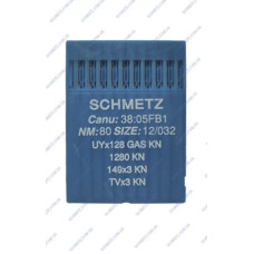 Голки Schmetz UYX128 GAS KN №80, 10 шт, для пласкошовних промислових швейних машин