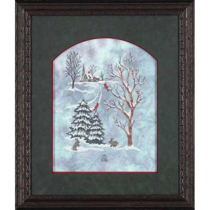 GP-117 Nora Corbett Схема для вишивки рахунковим хрестиком - New Snow, папір