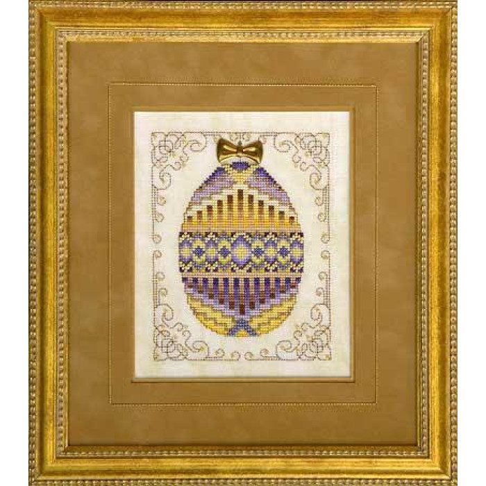 GP-118 Nora Corbett Схема+трежерс для вишивки рахунковим хрестиком - Egg Elegance No. 1, папір
