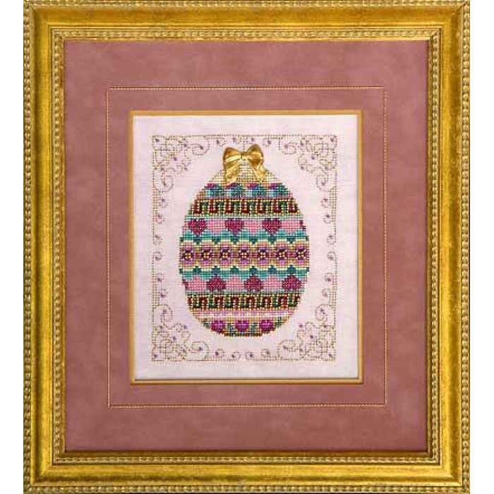 GP-121 Nora Corbett Схема+трежерс для вишивки рахунковим хрестиком - Egg Elegance No. 4, папір