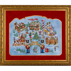 GP-133 Nora Corbett Схема для вишивки рахунковим хрестиком - Santa’s North Pole, папір