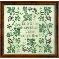 GP-134 Nora Corbett Схема для вишивки рахунковим хрестиком - WOW About Friends, папір