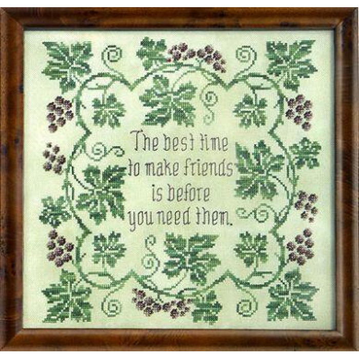 GP-134 Nora Corbett Схема для вишивки рахунковим хрестиком - WOW About Friends, папір