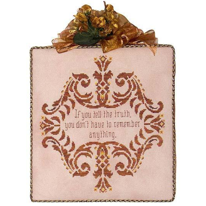 GP-138 Nora Corbett Схема для вишивки рахунковим хрестиком - WOW About Truth, папір