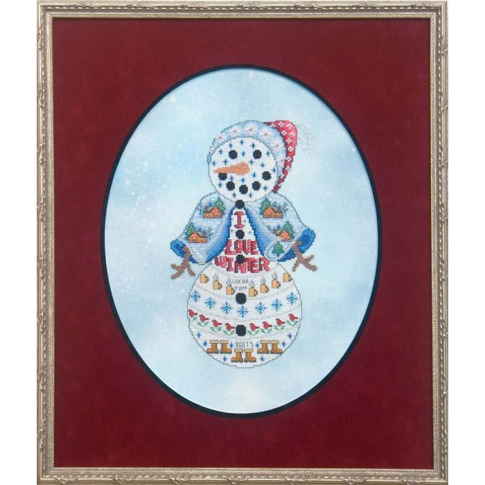 GP-141 Nora Corbett Схема для вишивки рахунковим хрестиком - Madam Snow, папір