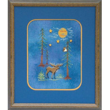 GP-143BP Nora Corbett Схема для вишивки рахунковим хрестиком +Button Pack - Moose By Moonlight, папір