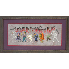 GP-147 Nora Corbett Схема для вишивки рахунковим хрестиком - Monster March, папір