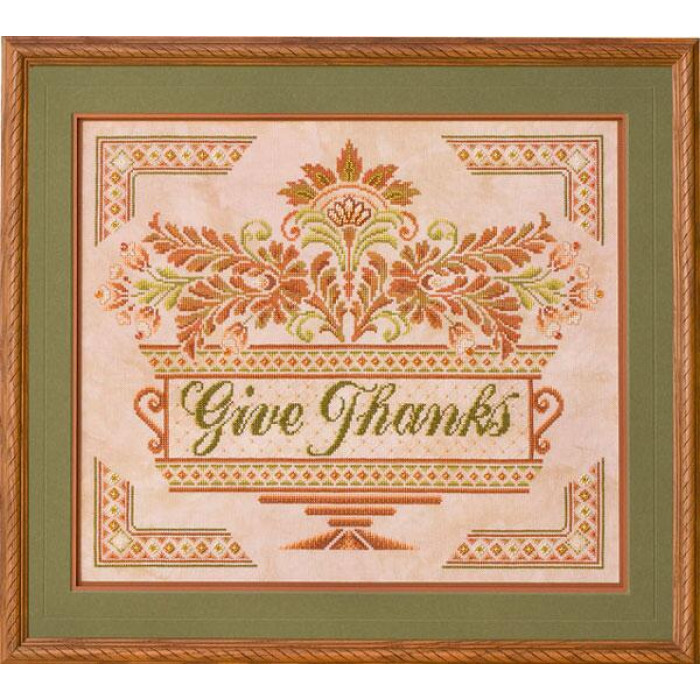 GP-149 Nora Corbett Схема для вишивки рахунковим хрестиком - Give Thanks’ Watch, папір