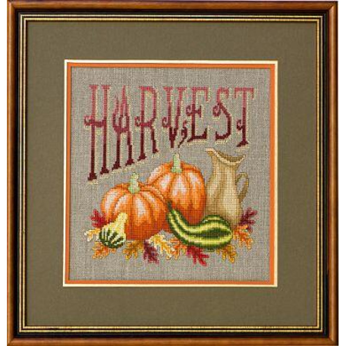 GP-153 Nora Corbett Схема для вишивки рахунковим хрестиком - Harvest Gourds, папір