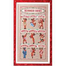 GP-162 Nora Corbett Схема для вишивки рахунковим хрестиком - Reindeer Games, папір