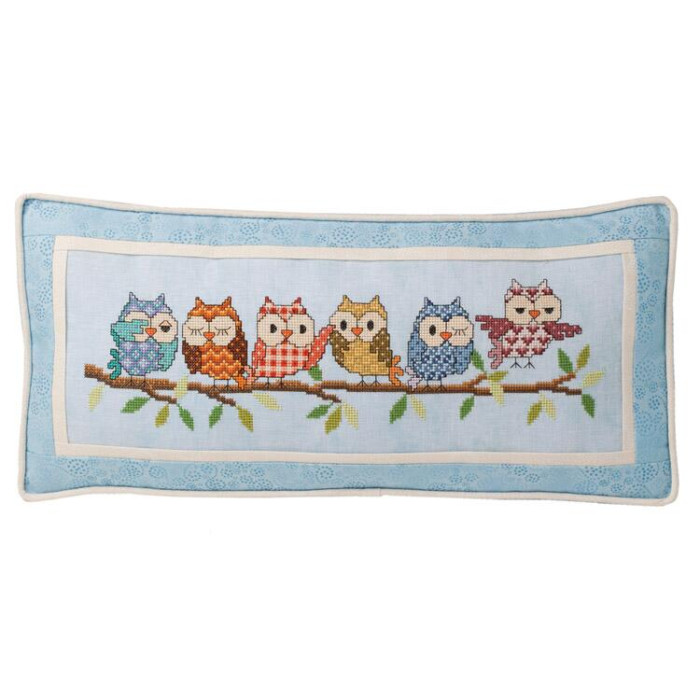 GP-163 Nora Corbett Схема для вишивки рахунковим хрестиком - Outrageous Owls, папір