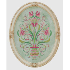 GP-165 Nora Corbett Схема для вишивки рахунковим хрестиком - Dance of the Tulips, папір