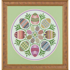 GP-174 Nora Corbett Схема для вишивки рахунковим хрестиком - Eggs Ala Round, папір
