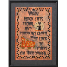 GP-180 Nora Corbett Схема для вишивки рахунковим хрестиком - Halloween Luck, папір