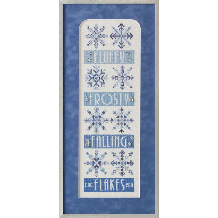 GP-185 Nora Corbett Схема для вишивки рахунковим хрестиком - Flakes, папір