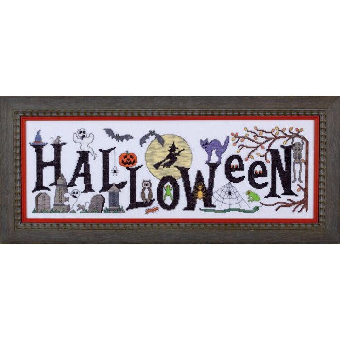 GP-212 Nora Corbett Схема для вишивки рахунковим хрестиком - Boo From The Crew, папір