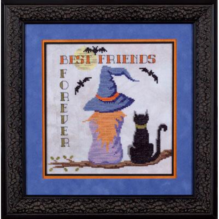 GP-215 Nora Corbett Схема для вишивки рахунковим хрестиком - Best Friends Forever, папір