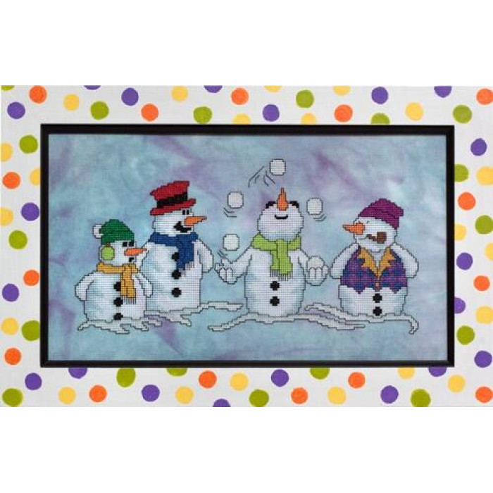 GP-231 Nora Corbett Схема для вишивки рахунковим хрестиком - Snow Pals, папір