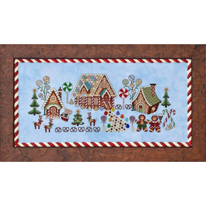 GP-239 Nora Corbett Схема для вишивки рахунковим хрестиком - Gingerbread Grove, папір